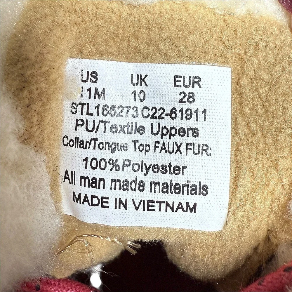 NEW Sperry Top Sider Alpine Saltwater Kids Cozy Lined Duck Boot Size‎ 11